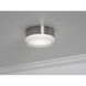 Emma LED 6 inch Satin Nickel Flush Mount Ceiling Light