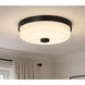 Boswell 1 Light 10.25 inch Black Flush Mount Ceiling Light