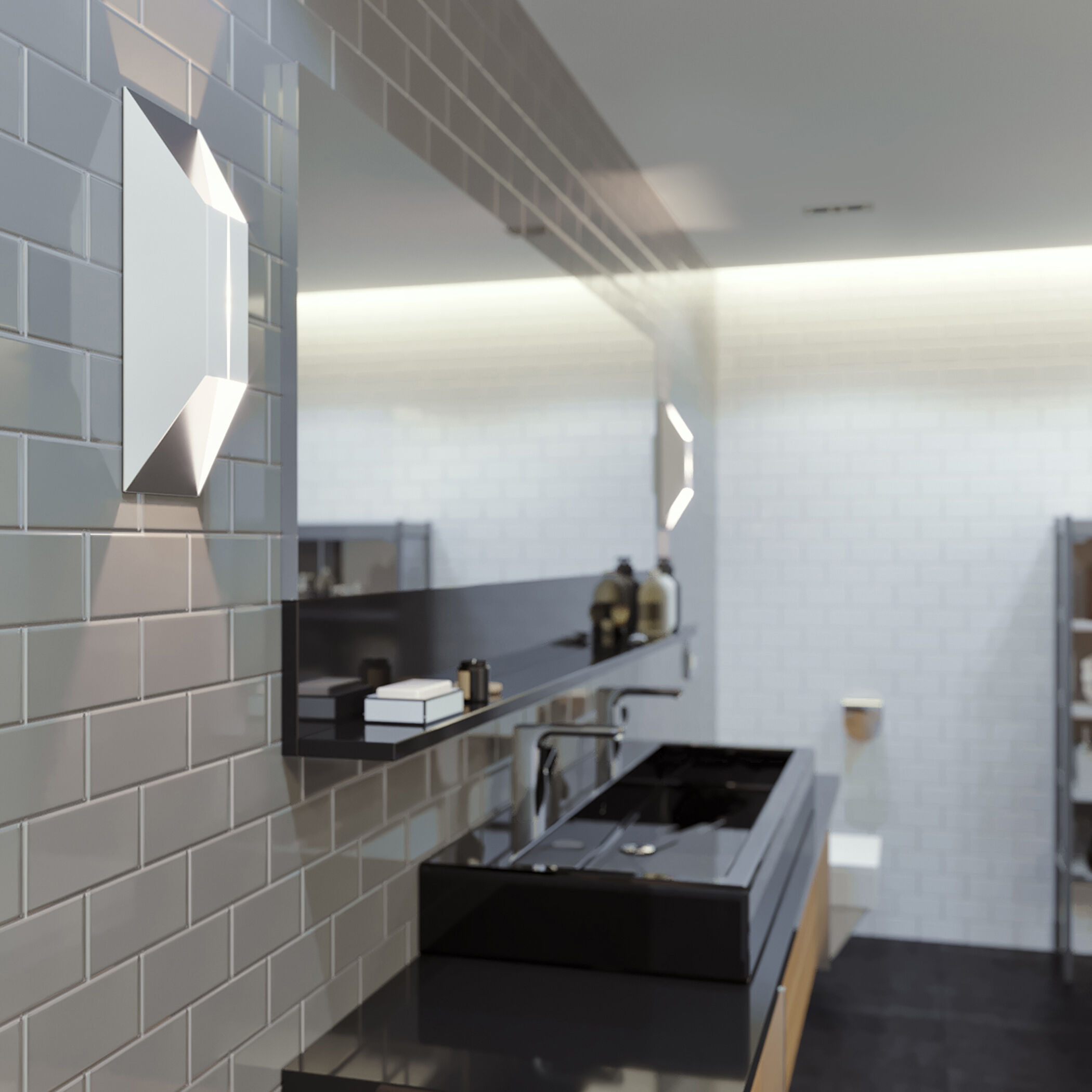 Summit LED 4.72 inch White and Silver ADA Sconce Wall Light