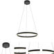 Glo LED 23.75 inch Black Pendant Ceiling Light