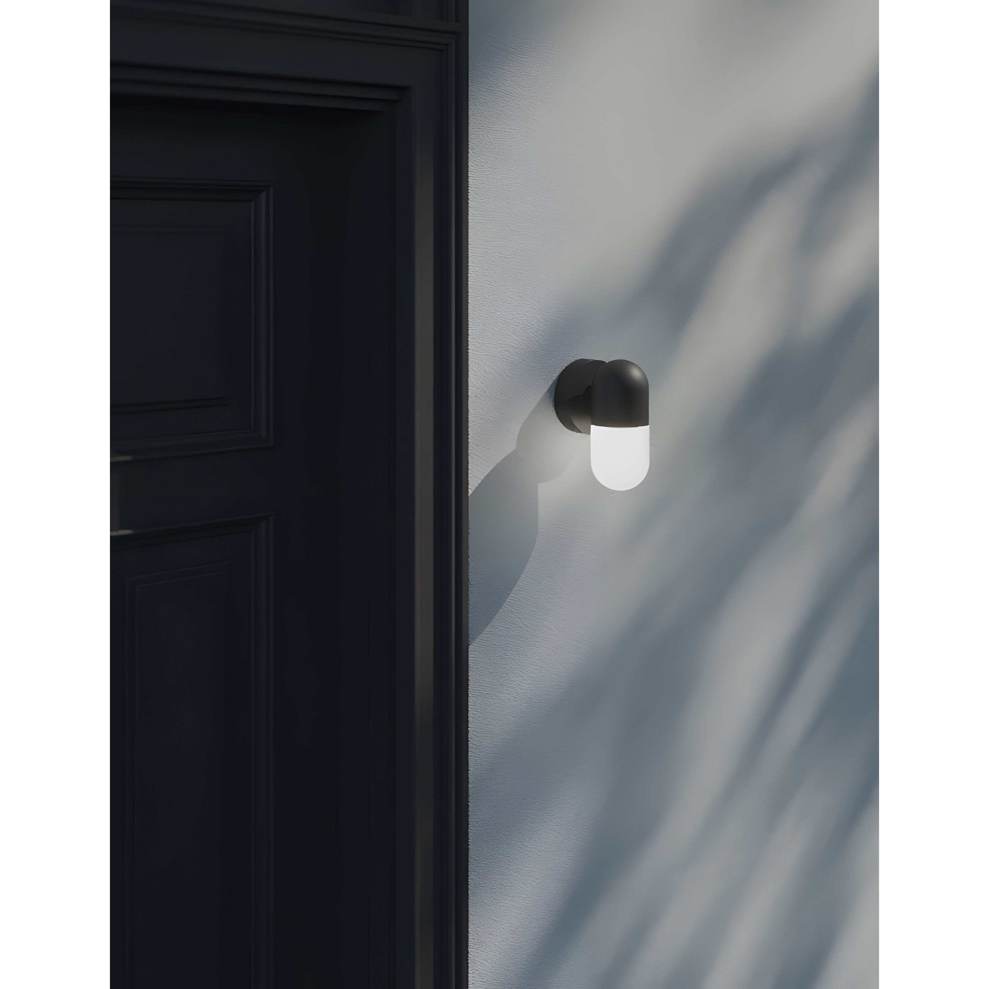 Irvine LED 8 inch Black Outdoor Sconce