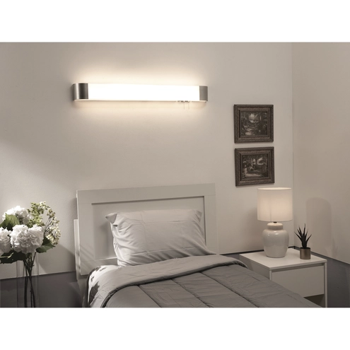 Led 52 Inches AFX ALNB5254L30ENSN Allen LED 52 inch Satin Nickel ADA Overbed Wall Light