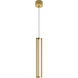 Cass LED 4 inch Gold Pendant Ceiling Light