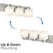 Donovan 3 Light 24 inch Brushed Nickel Bath/Vanity Light Wall Light