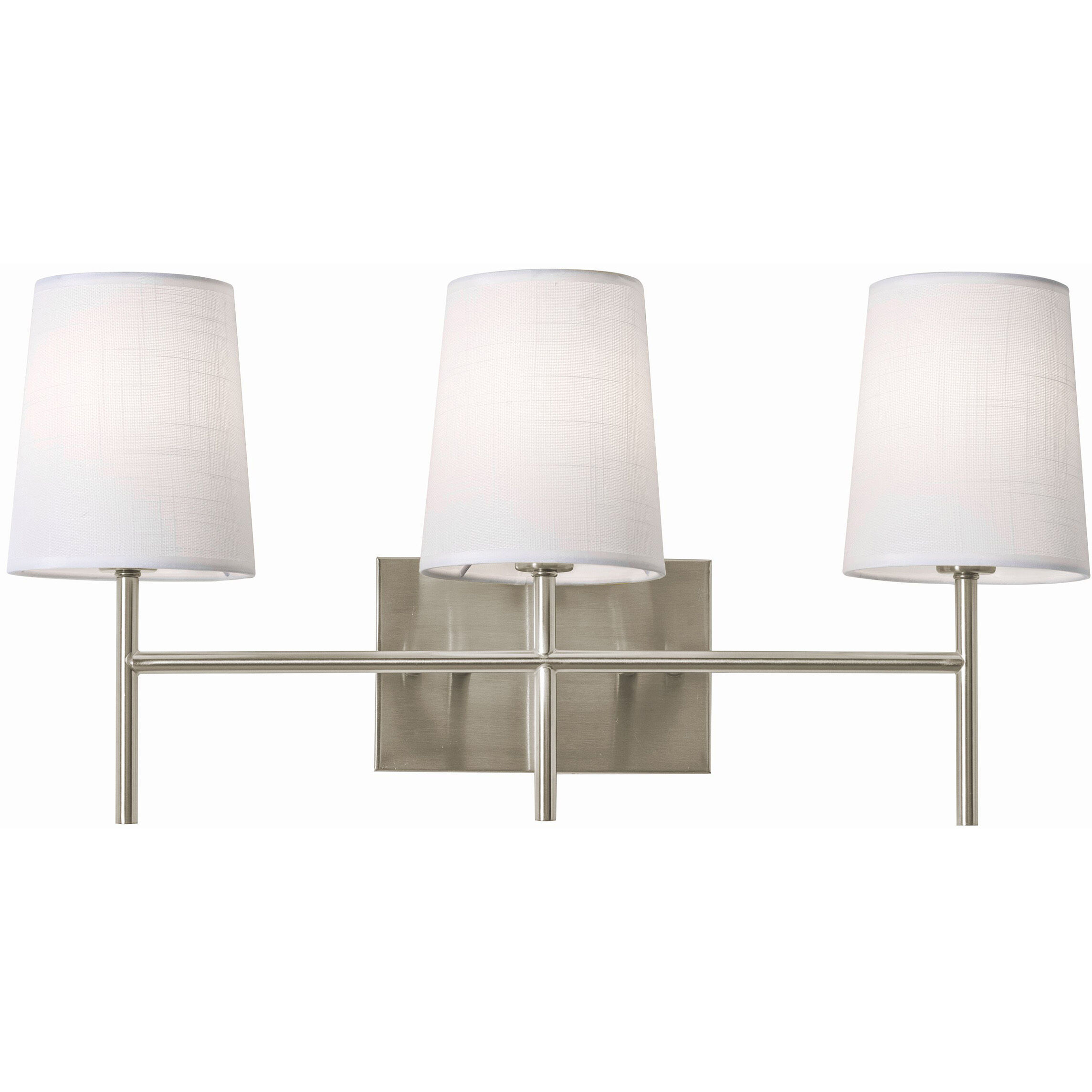 Rose LED 22 inch Satin Nickel Vanity Light Wall Light in 3