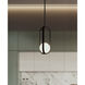 Milan LED 7.38 inch Black Pendant Ceiling Light