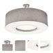 Montclair 4 Light 30 inch Satin Nickel Semi-Flush Mount Ceiling Light in Grey, Incandescent