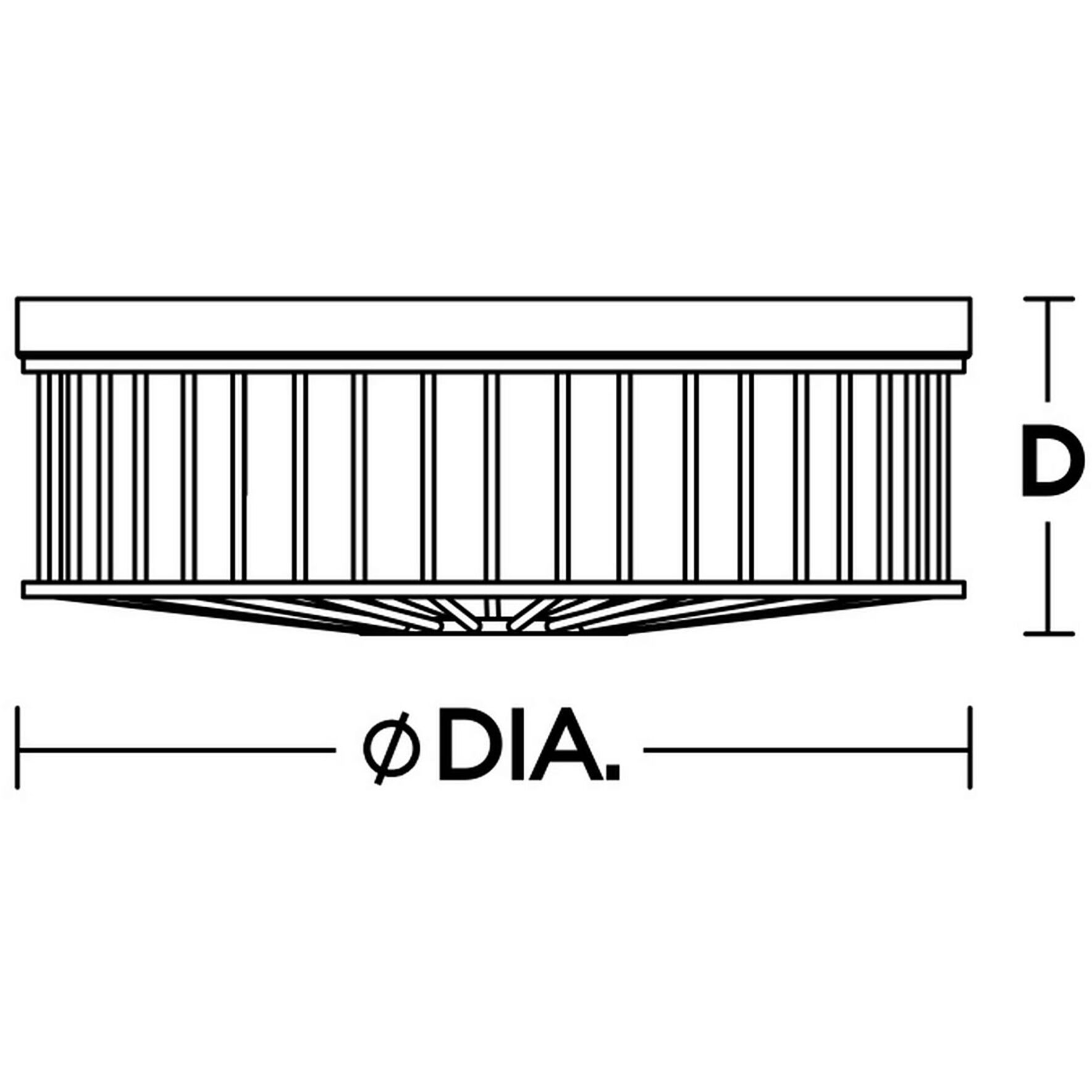 Theo 2 Light 14 inch Black Flush Mount Ceiling Light
