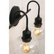 Laney 2 Light 8.1 inch Black Vanity Light Wall Light