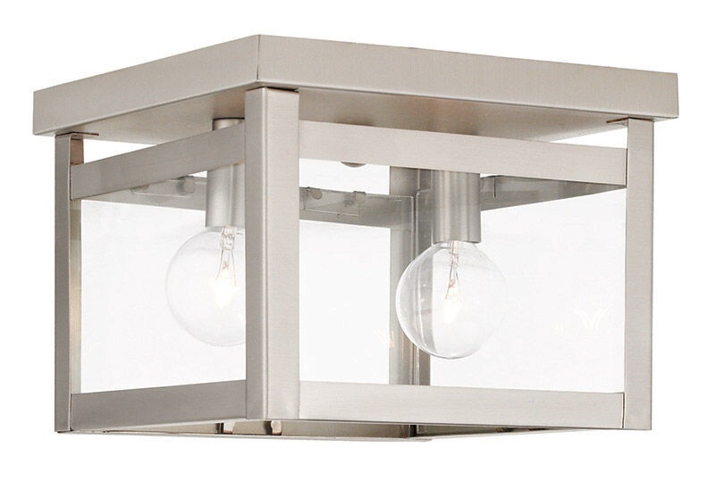 Milford 2 Light 8.00 inch Flush Mount