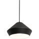 Milo 1 Light 11 inch Black Pendant Ceiling Light
