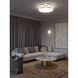 Lake LED 20 inch Gold Flush Mount Ceiling Light in Incandescent
