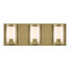 Mesa 3 Light 20 inch Light Antique Brass Bath/Vanity Light Wall Light