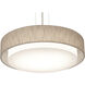 Sanibel 3 Light 23.25 inch Satin Nickel Pendant Ceiling Light in Jute