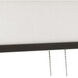 Randolph LED Rubbed Bronze ADA Wall Light in Linen White