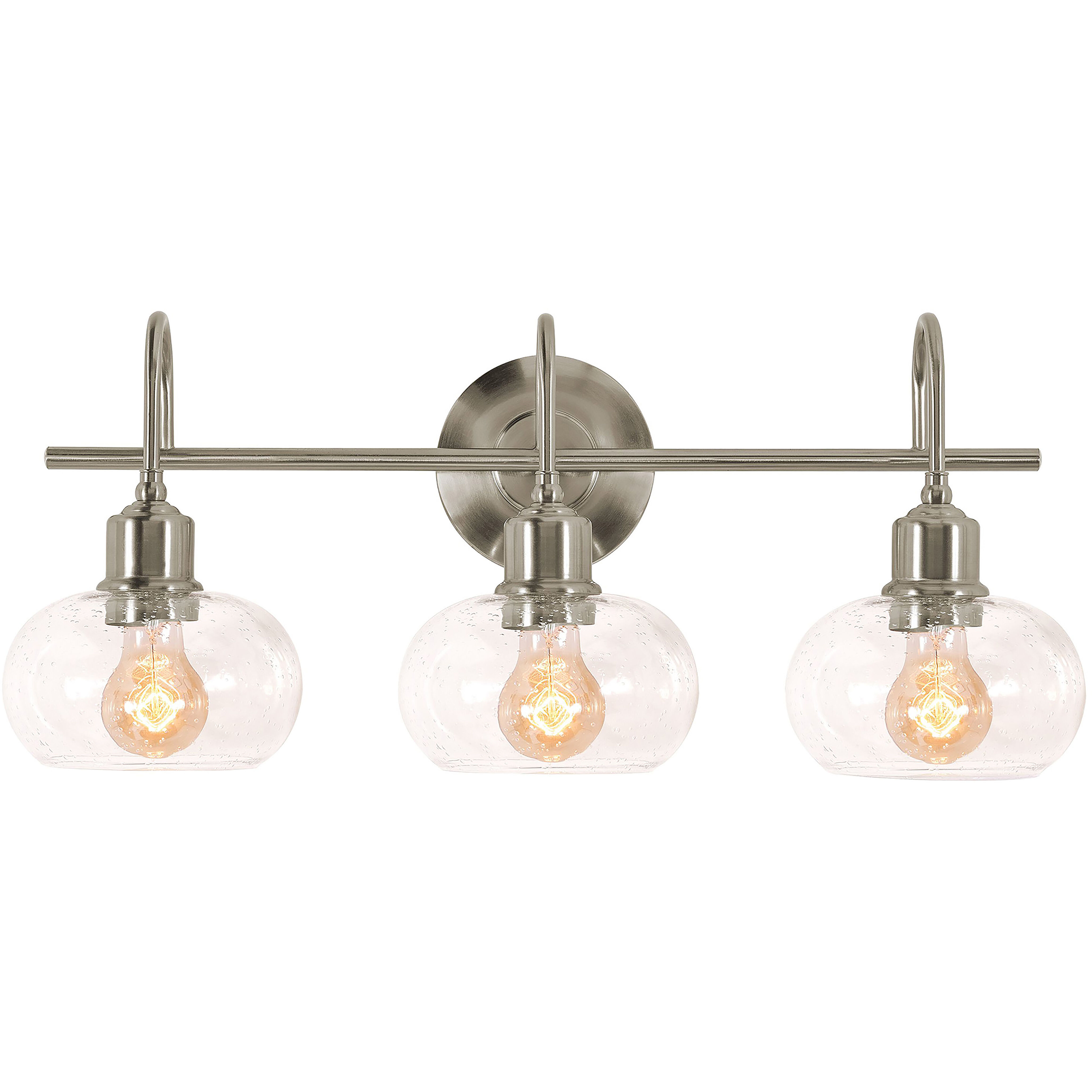 Laney 3 Light 8.1 inch Satin Nickel Vanity Light Wall Light