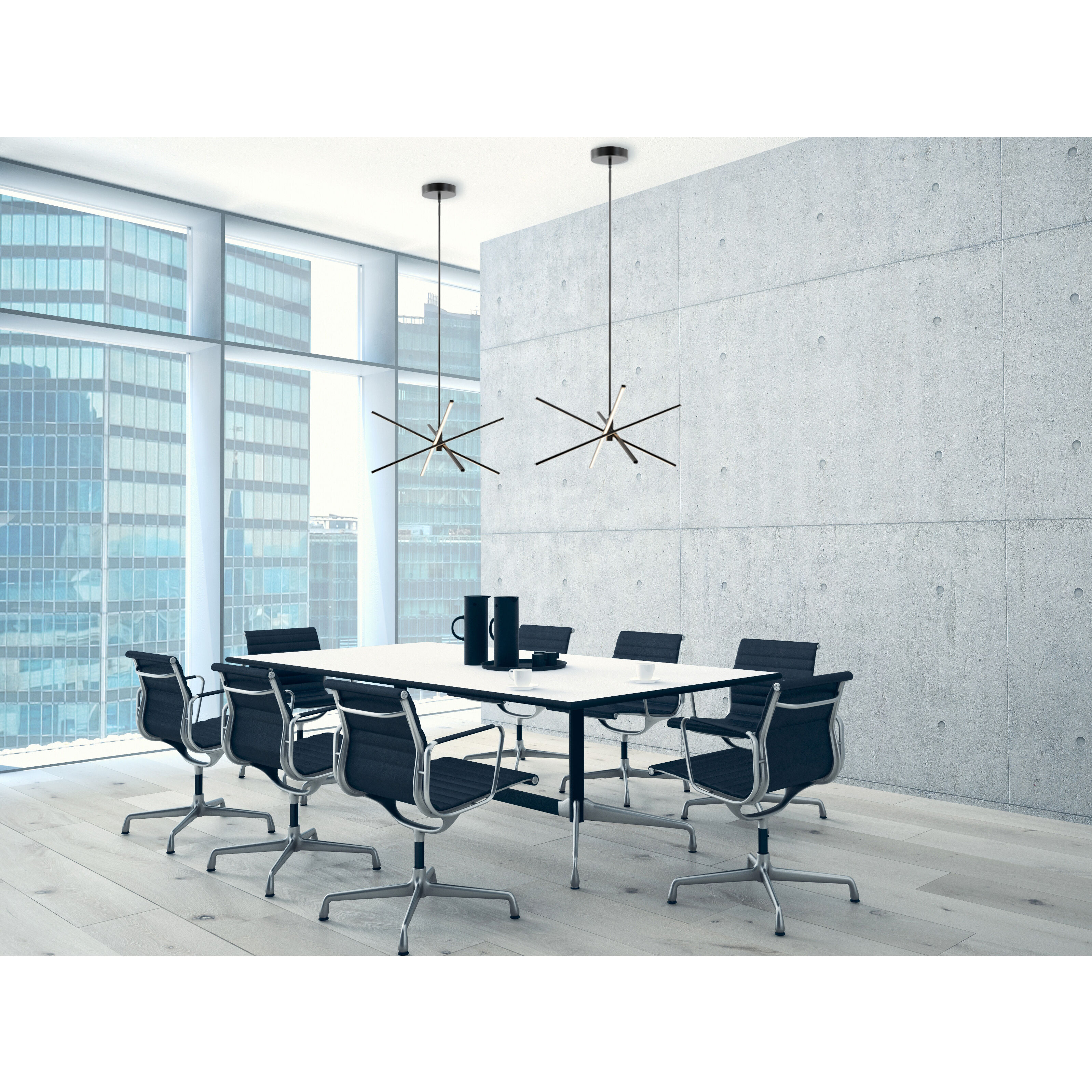 Jaxx LED 24 inch Black Pendant Ceiling Light