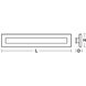 Vogue 1 Light 27 inch Black Bath/Vanity Light Wall Light