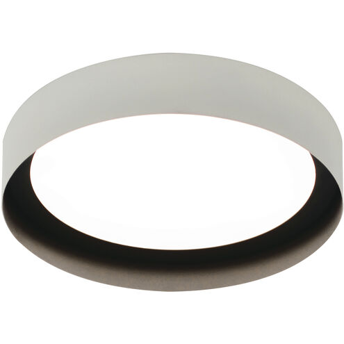 Reveal LED 16 inch White and Black Flush Mount Ceiling Light
