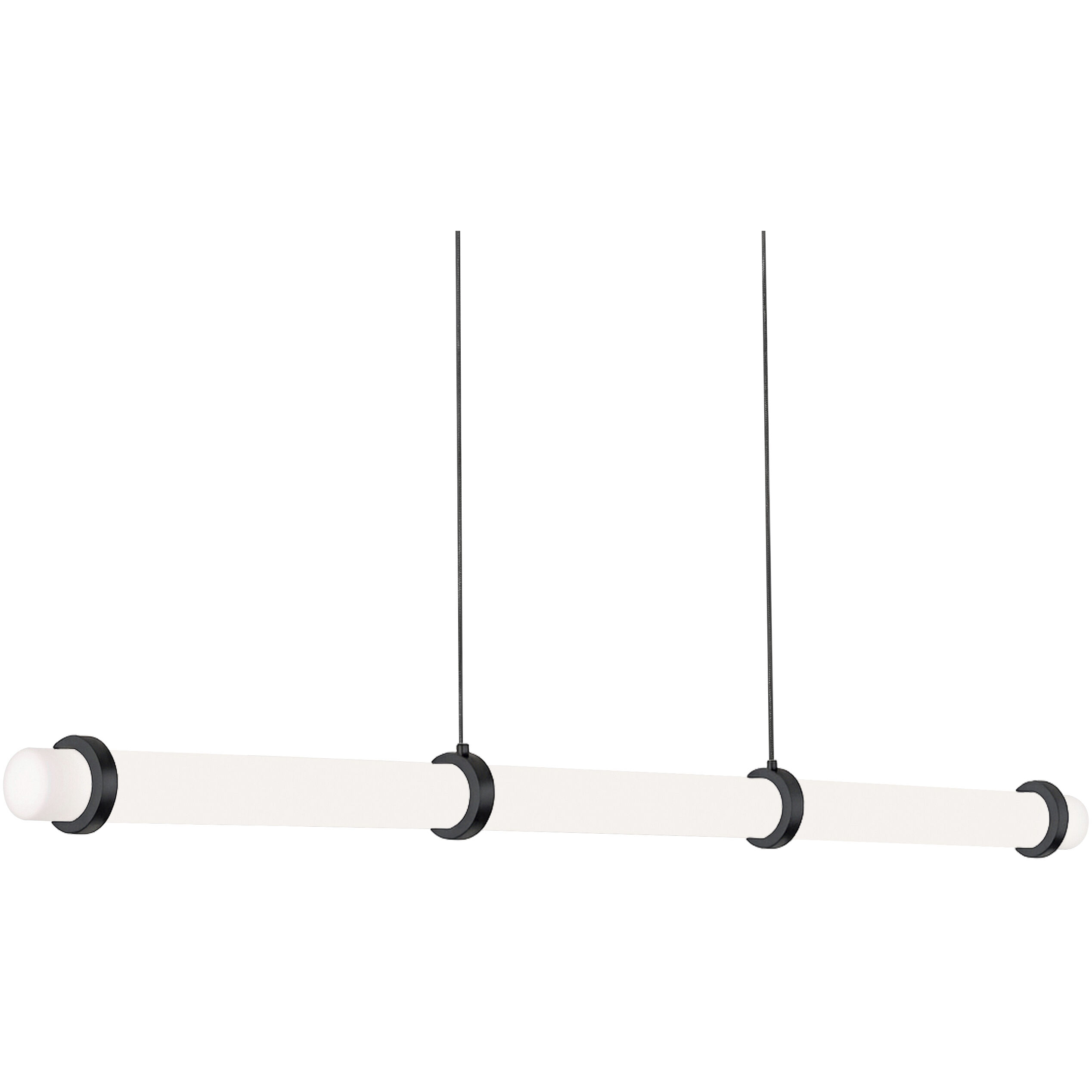 Miami LED 48 inch Black Linear Pendant Ceiling Light