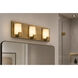 Mesa 3 Light 20 inch Light Antique Brass Bath/Vanity Light Wall Light