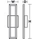 Zola LED 14 inch Satin Nickel Vanity Light Wall Light