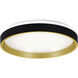Rana LED 15.5 inch Black Flush Mount Ceiling Light