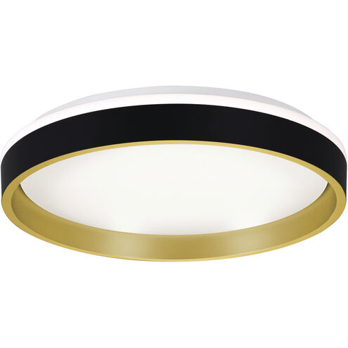 Rana LED 15.5 inch Black Flush Mount Ceiling Light