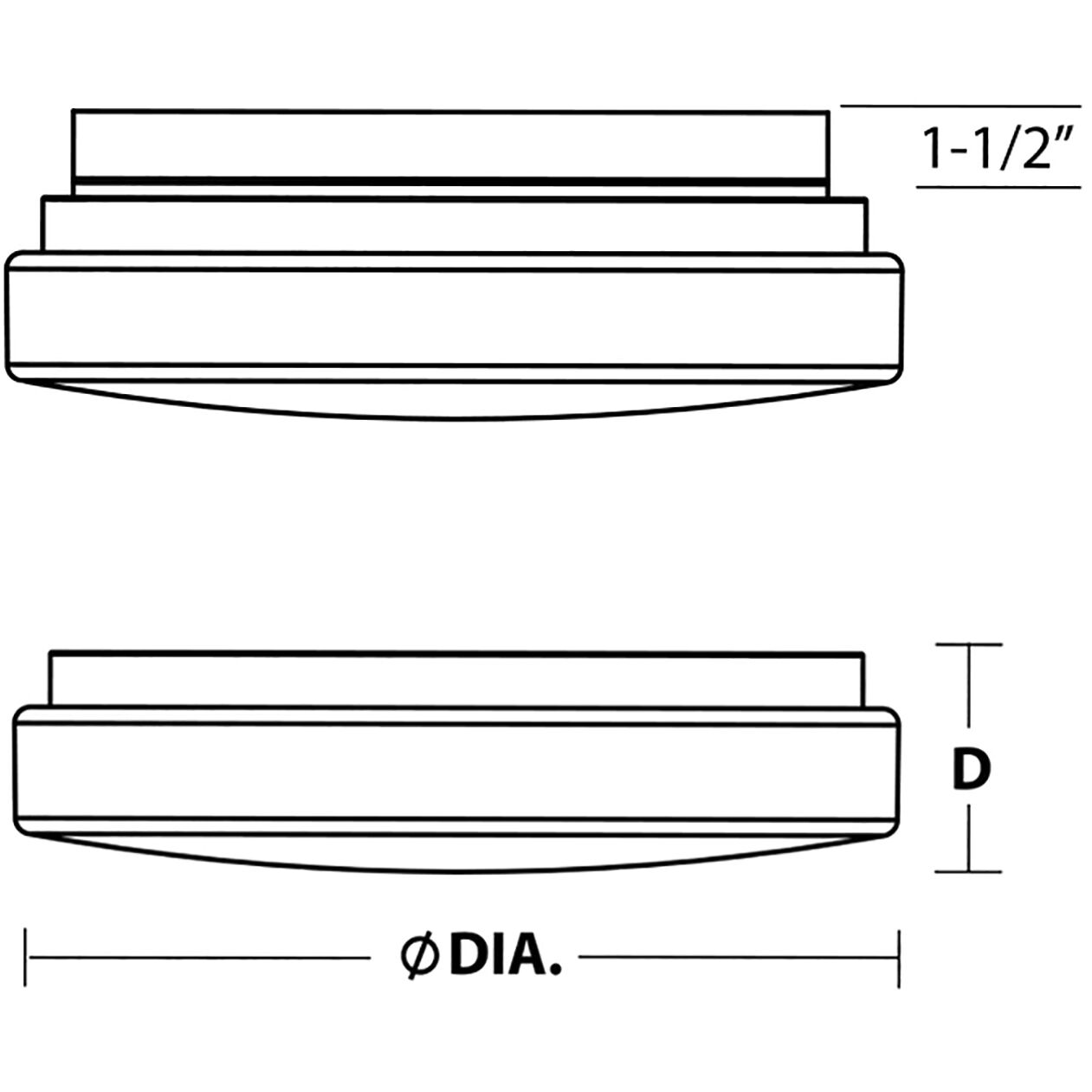 Cirrus LED 19 inch White Flush Mount Ceiling Light