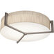 Apex 3 Light 17 inch Weathered Grey Flush Mount Ceiling Light