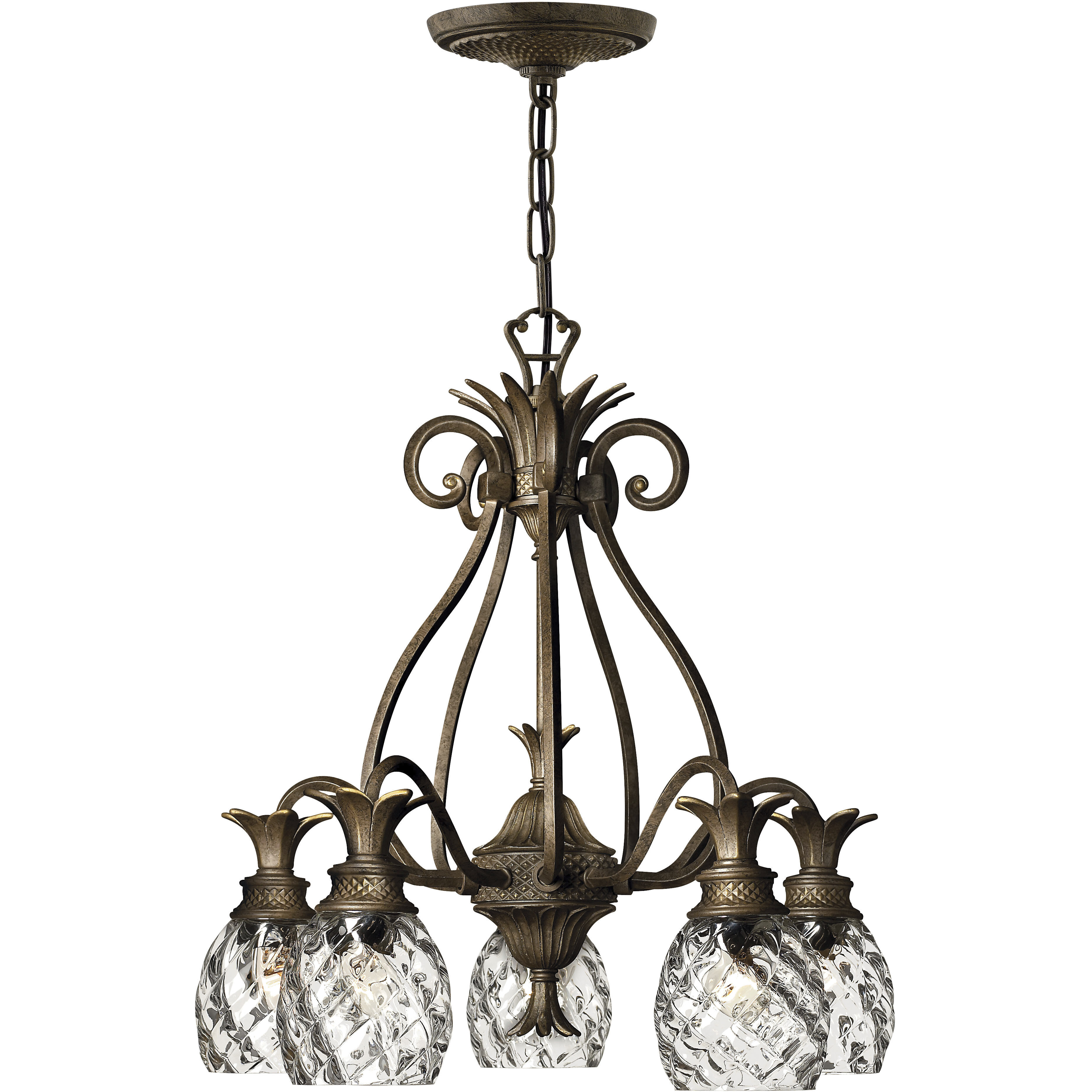 Plantation 5 Light 22.25 inch Chandelier
