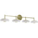 June LED 41 inch Light Antique Brass Vanity Light Wall Light