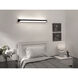 Cory LED 48 inch Black Overbed Wall Light