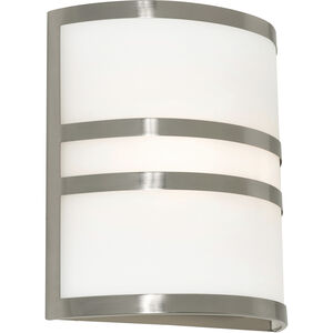 Plaza 2 Light 10 inch Brushed Nickel ADA Wall Sconce Wall Light
