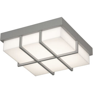Avenue LED 12 inch Textured Grey Outdoor Flush Mount