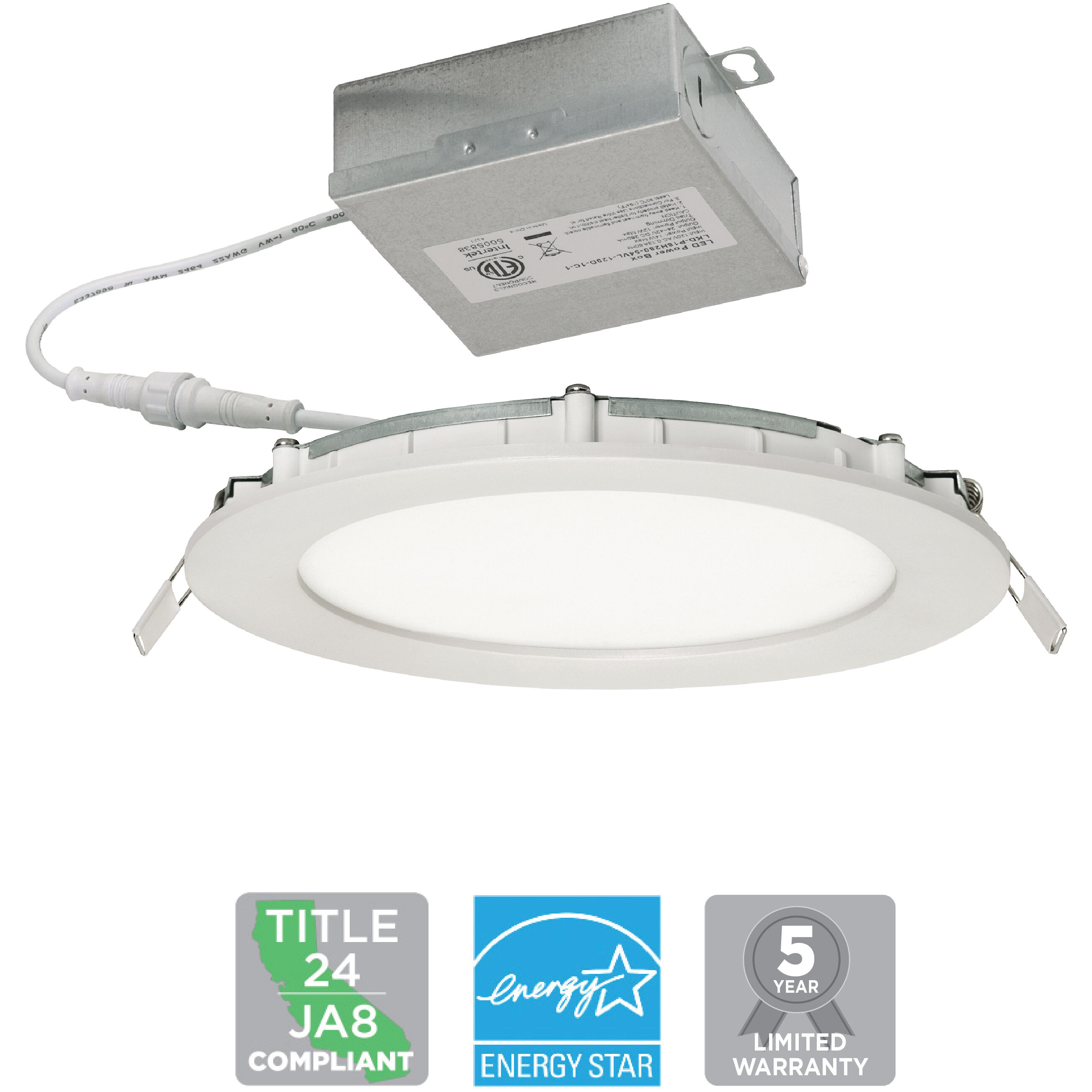 Tuck LED 5 inch White Flush Mount Ceiling Light