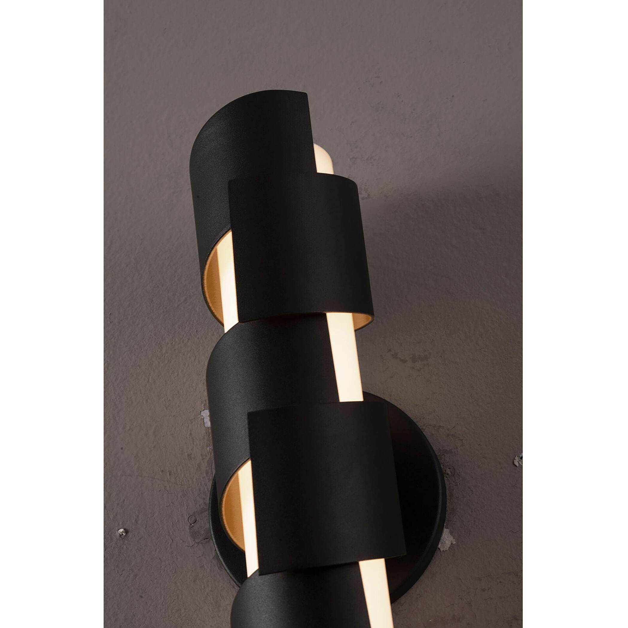 Louie LED 4 inch Black ADA Sconce Wall Light