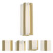 Gallery LED 5 inch Satin Brass ADA Wall Sconce Wall Light