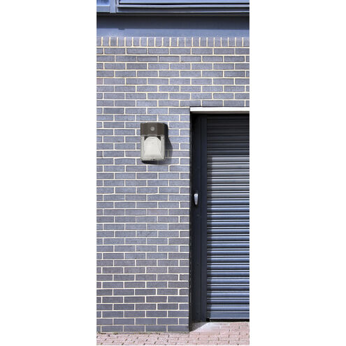 LED Security 1 Light 5 inch Black ADA Wall Sconce Wall Light