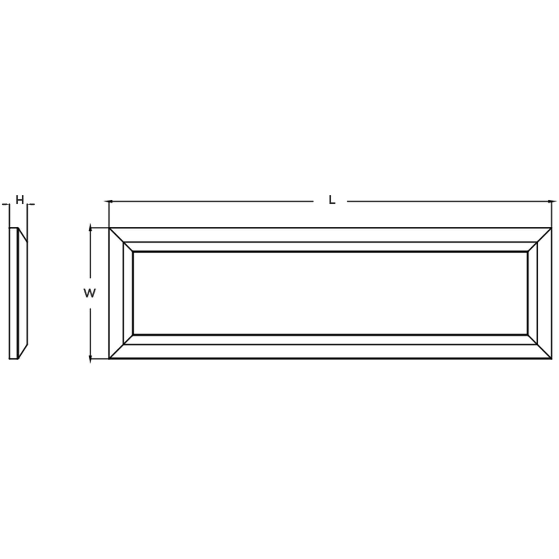 Atlas LED 15 inch Satin Nickel Decorative Flush Linear Ceiling Light