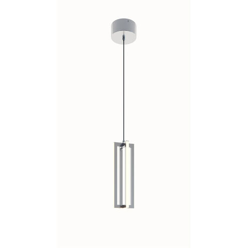 Cass LED 4 inch Satin Nickel Pendant Ceiling Light