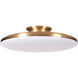 Skye LED 15 inch Satin Brass Flush Mount Ceiling Light