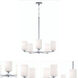 Leo LED 24 inch Satin Nickel Chandelier Ceiling Light