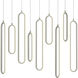Sienna LED 4.75 inch Painted Nickel Linear Pendant Ceiling Light