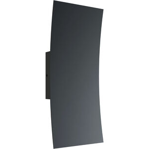 Sadie LED 12 inch Black Outdoor Wall Sconce