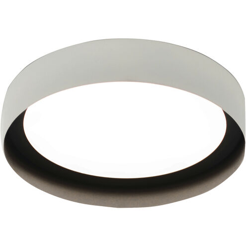 Reveal LED 16 inch White and Black Flush Mount Ceiling Light