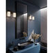 Leo 2 Light 13 inch Black Vanity Light Wall Light