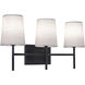Rose LED 22 inch Black Vanity Light Wall Light
