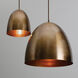 Brooklyn 1 Light 9.5 inch Antique Brass Pendant Ceiling Light