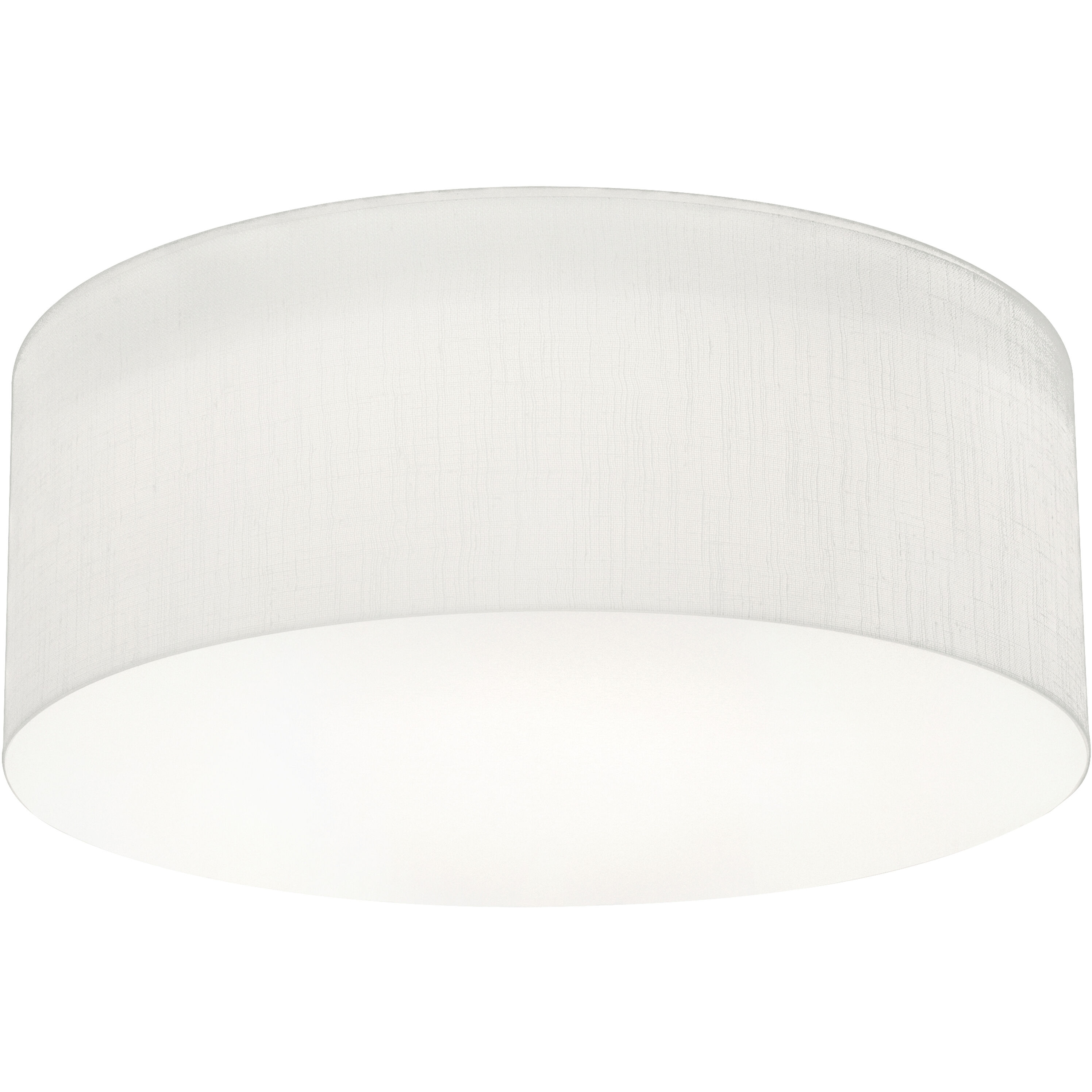 Linen flush mount shop ceiling light